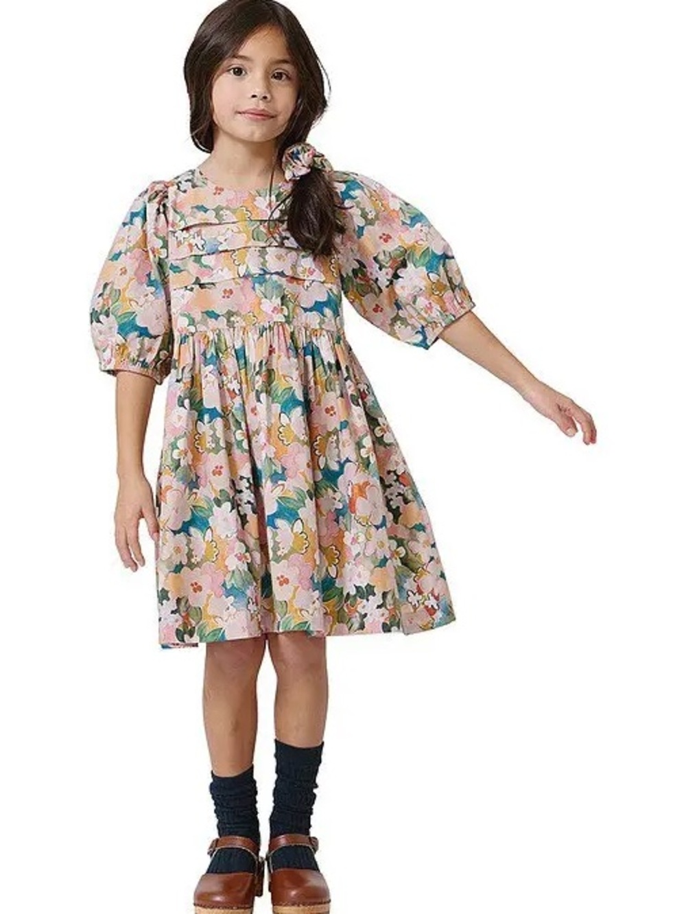 Pink Chicken - Evelyn Dress - Watercolor Floral